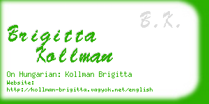 brigitta kollman business card